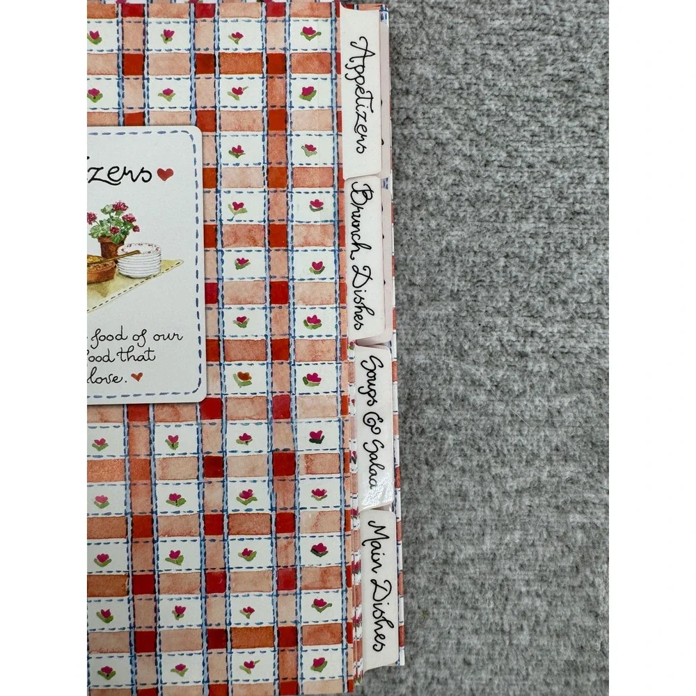 Susan Branch Recipe Keeper To My Daughter Red Gingham Spiral Organizer Unused